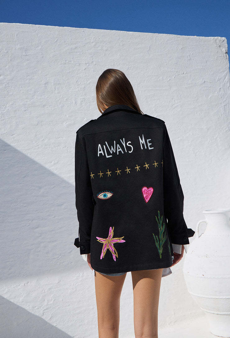 Always Me Army Jacket Black