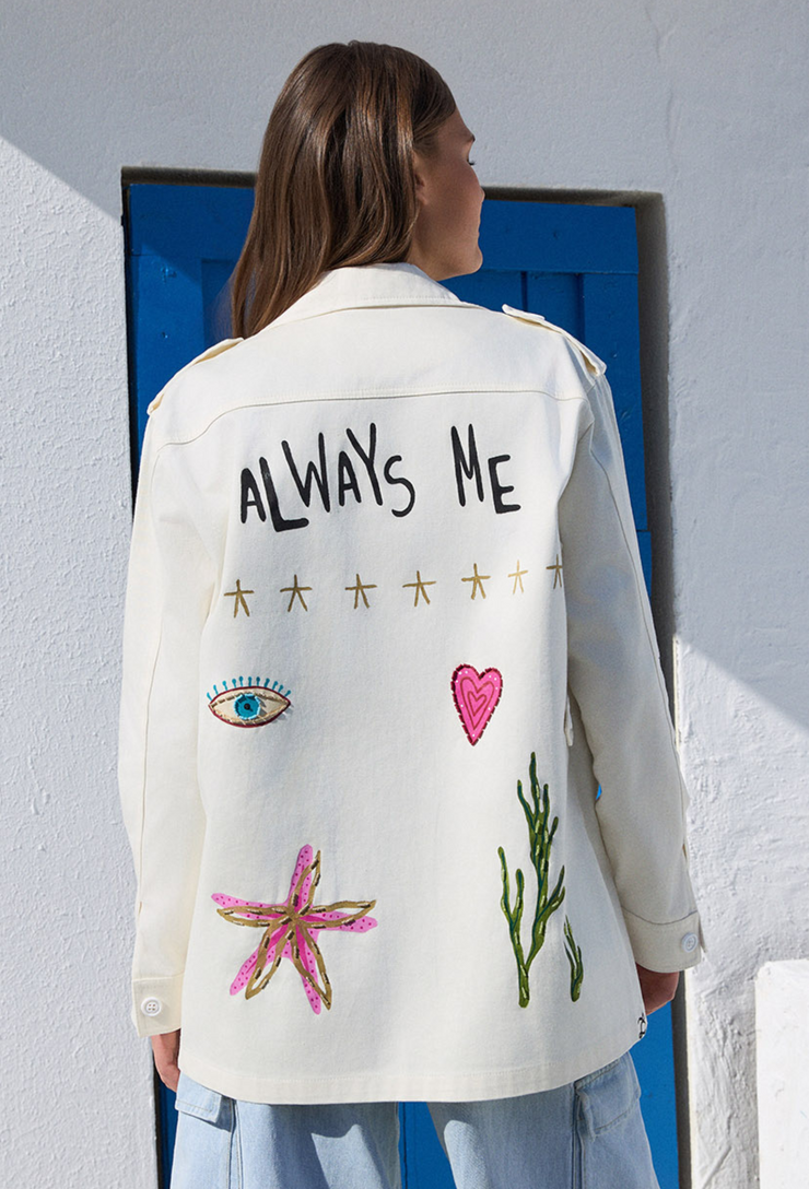 Always Me Army Jacket Off White