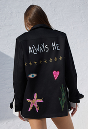 Always Me Army Jacket Black