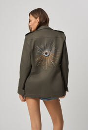 Eclipse Evil Eye Safari Jacket Khaki