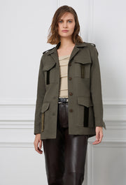 Limited Velvet Safari Jacket Khaki