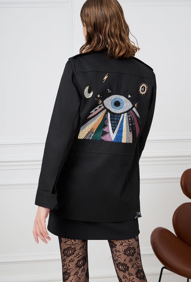 Rainbow Eye Safari Jacket Black