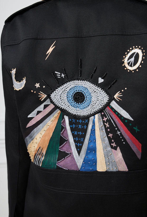 Rainbow Eye Safari Jacket Black