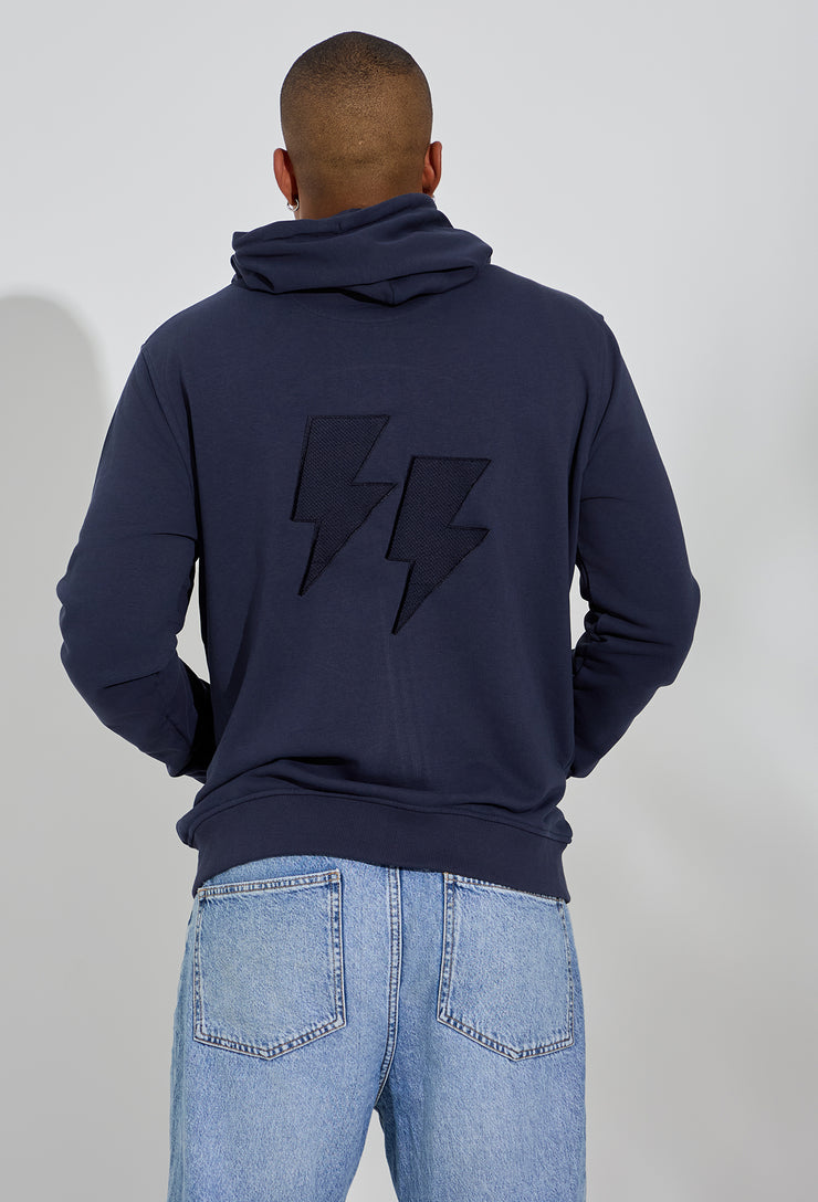 Double Thunder Hoodie Navy