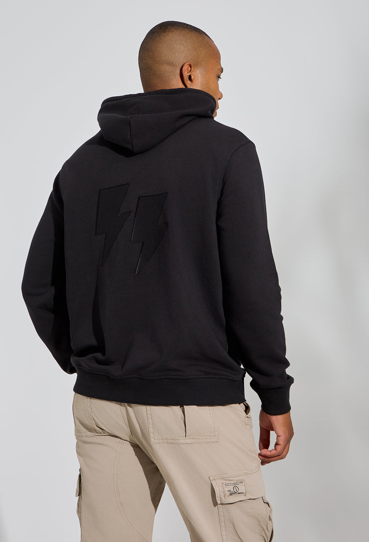 Double Thunder Hoodie Black