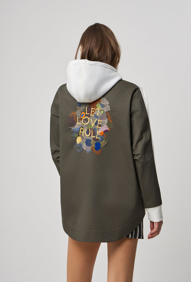 Let Love Rule Army Hoodie