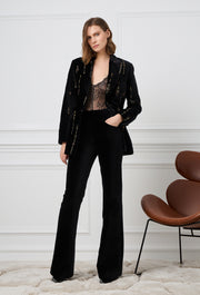 Velvet Pants Black