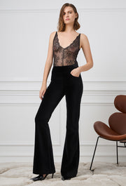 Velvet Pants Black