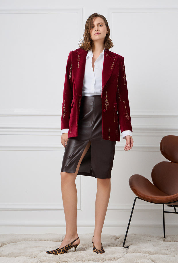 Anatolia Blazer Burgundy