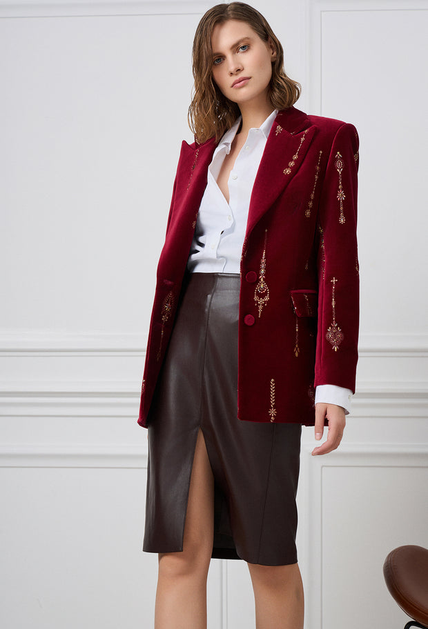 Anatolia Blazer Burgundy