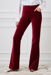 Velvet Pants Burgundy