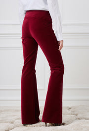 Velvet Pants Burgundy